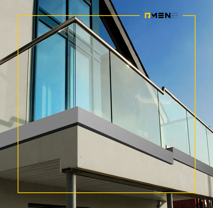 نرده شیشه ای بالکن - سیستم نمای ساختمان