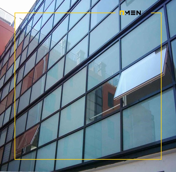 نمای کرتین وال - نمای کرتین وال -کرتین وال لامل یا استیک در اجرای نمای شیشه ای ساختمان - نمای کرتین وال